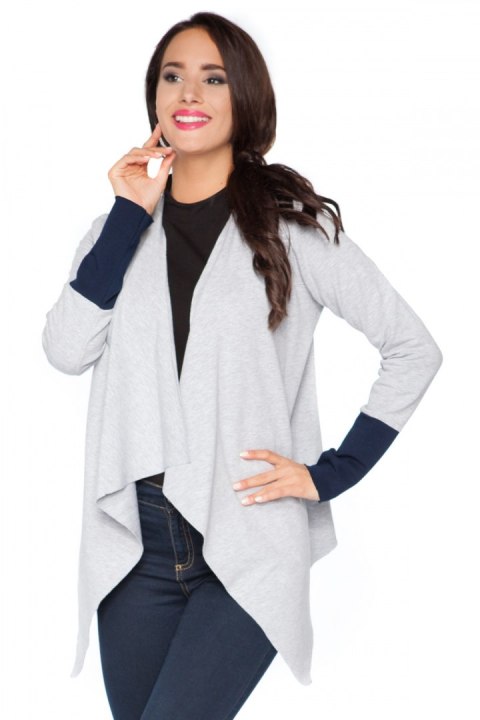 Bluza Damska Model D4 Light Grey/Navy - RaWear