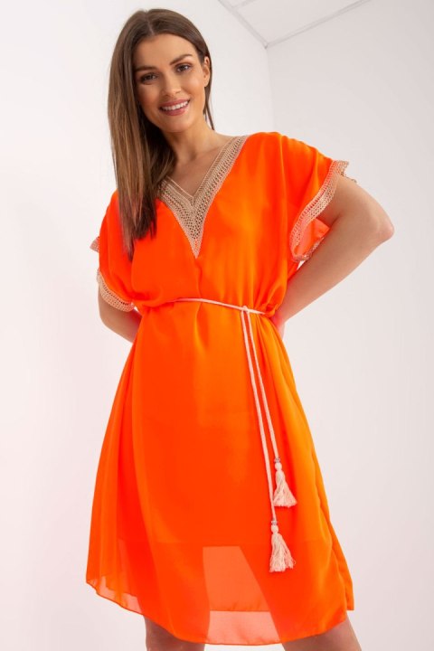 Sukienka Model DHJ-SK-1508.12 Fluo Orange - Italy Moda