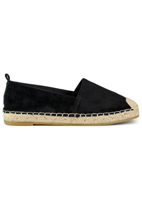 Klasyczne czarne espadryle damskie - 39