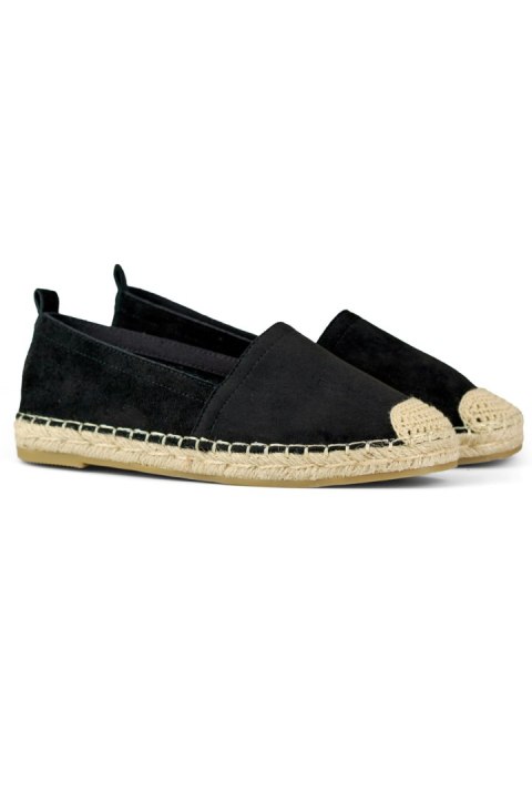 Klasyczne czarne espadryle damskie - 39