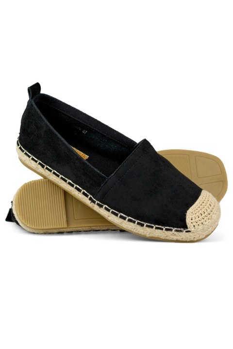 Klasyczne czarne espadryle damskie - 39