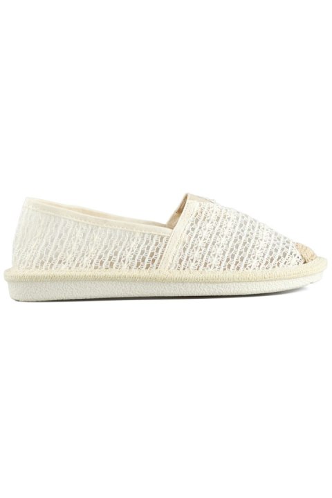 Beżowe espadryle z siateczki przewiewne espadryle damskie - 39