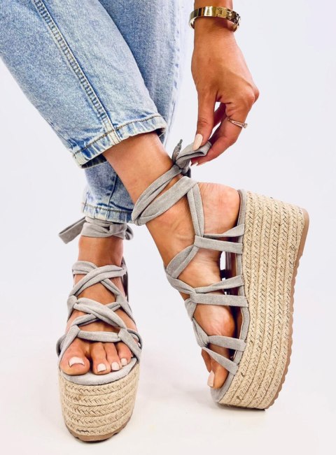 Espadryle na platformie MANON GREY