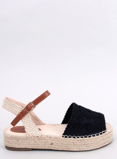 Sandałki espadryle Boho INGRAM BLACK