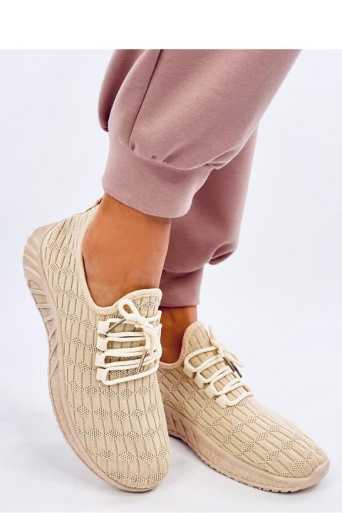 Buty sportowe skarpetkowe BARKES BEIGE - Inello