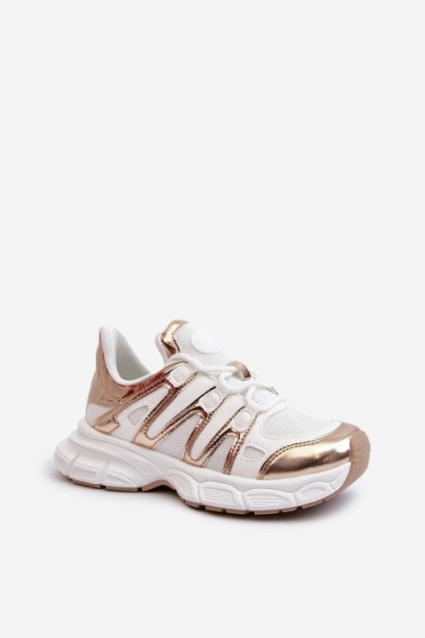 Buty Sportowe Model Ahmani NB633P White/Gold - Step in style