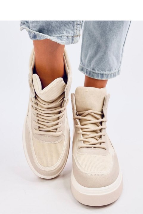 Sneakersy za kostkę RIESS BEIGE - Inello