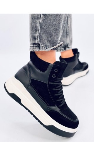 Sneakersy za kostkę RIESS BLACK - Inello