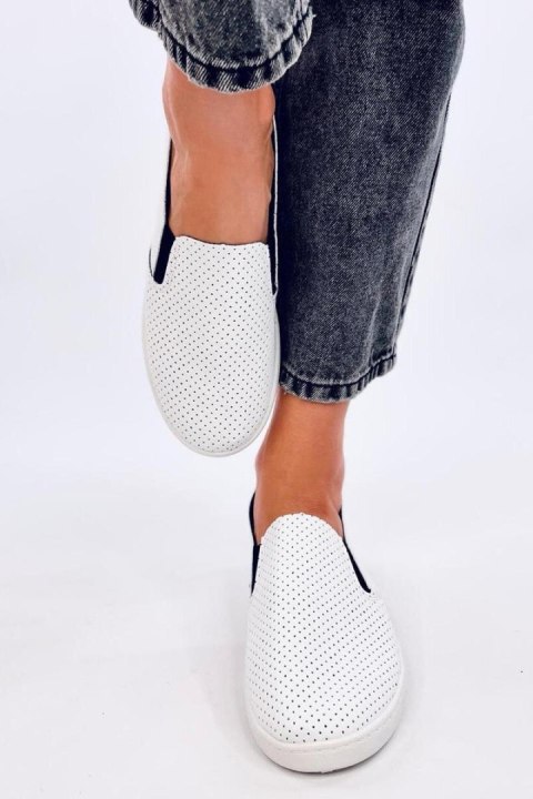 Tenisówki slip-on JOUSSE WHITE/BLACK - Inello