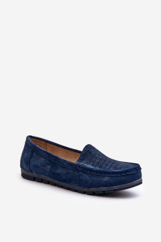 Mokasyny Model S.Barski LR755 Navy - Step in style