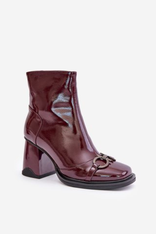 Botki Model DA MR880-021 Bordo - Step in style