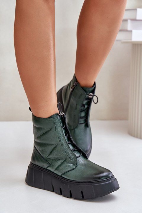 Botki Model Zazoo 60472 Dark Green - Step in style