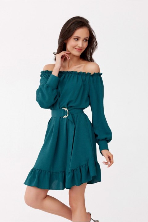 Sukienka Model Chiara BUT SUK0499 Bottle Green - Roco Fashion