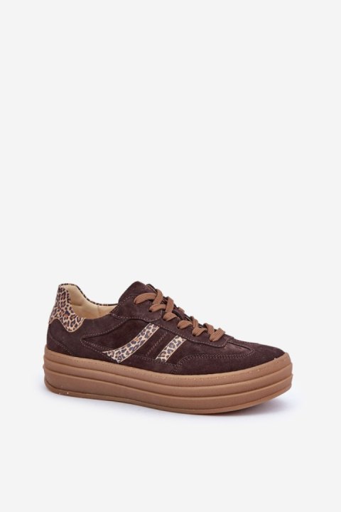 Buty Sportowe Model Zazoo N1176 Panterka Czekolada - Step in style