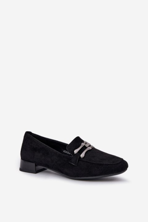 Mokasyny Model Pillitha ASA268-4 Black - Step in style