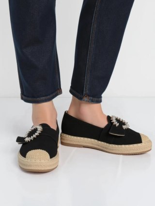 Damskie Espadryle LUNARA BLACK - Stylowe Buty na Lato