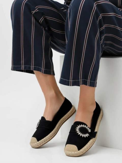 Damskie Espadryle LUNARA BLACK - Stylowe Buty na Lato