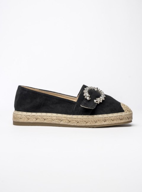 Damskie Espadryle LUNARA BLACK - Stylowe Buty na Lato