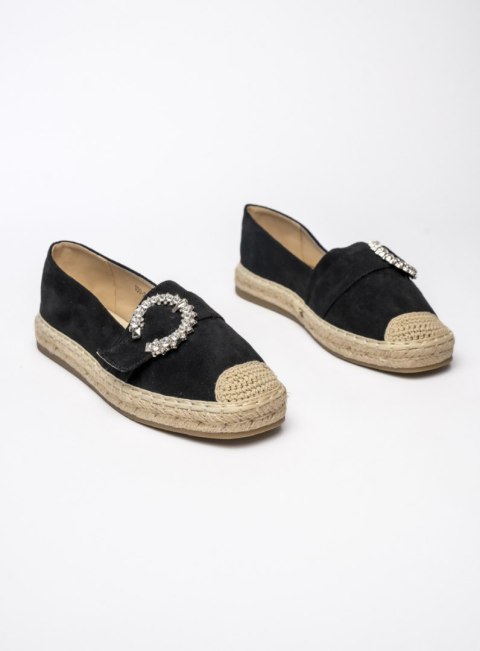 Damskie Espadryle LUNARA BLACK - Stylowe Buty na Lato