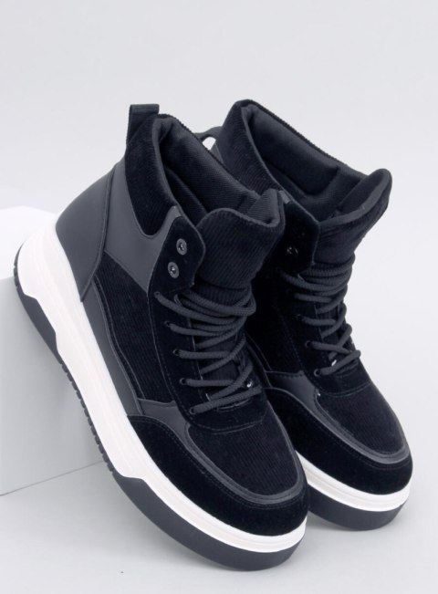 Sneakersy za kostkę RIESS BLACK