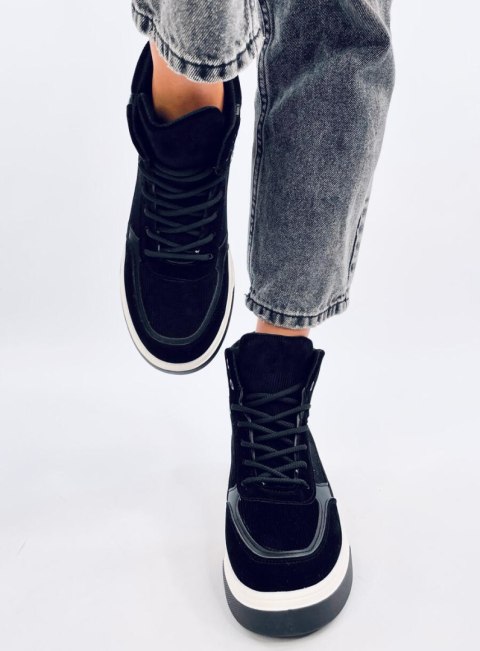 Sneakersy za kostkę RIESS BLACK