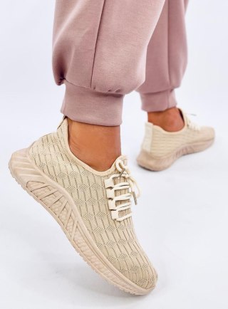 Buty sportowe skarpetkowe BARKES BEIGE