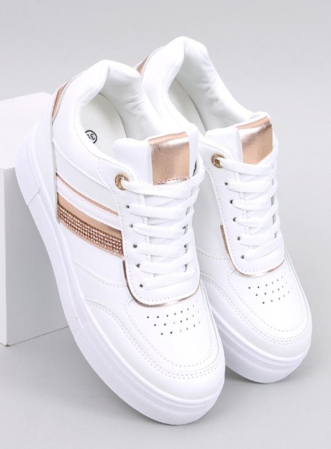 Sneakersy na koturnie EYSON WHITE/CHAMPAGNE